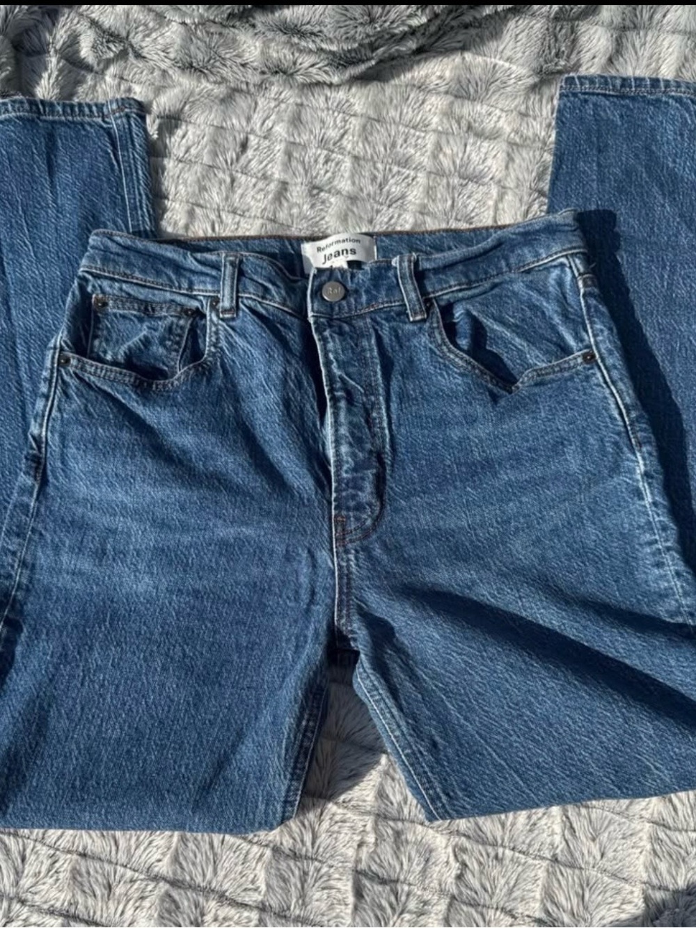 Reformation Lisa High Rise Straight Jeans -30